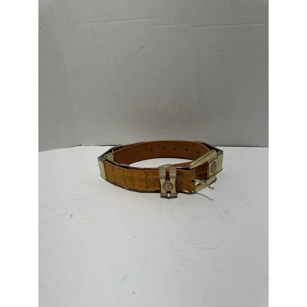 Los Altos Boots‎ Western Belt Men Crocodile Leather 34 Signed By Roberto Tapia